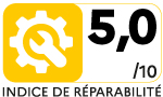 Indice de réparabilité 5,0/10