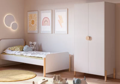 Armoire 2 Portes (Collection Enola Blanc)