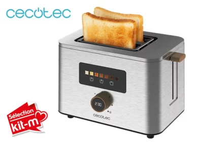 Grille Pain 2 Fentes Courtes Touch&Toast Double Cecotec (4843) Cuisine Votre Magasin de Meuble et Électroménager à La Réunion ! acheter grille pain Cecotec saint pierre 974 reunion