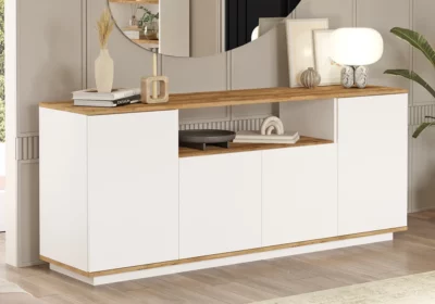 Buffet Bas 4 Portes (Collection Blanca) Meubles Votre Magasin de Meuble et Électroménager à La Réunion ! 3 acheter buffet bas saint louis 974 reunion