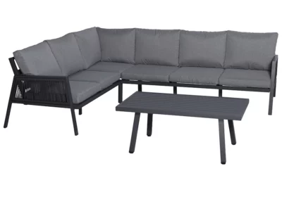 Ensemble Table Haute avec 4 Tabourets Confort Jardins & Terrasses Votre Magasin de Meuble et Électroménager à La Réunion ! 5 Salon d'Angle avec Table Basse Patricia
