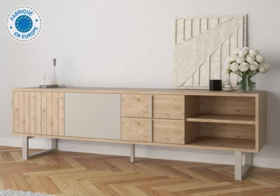 Meuble TV 2 Portes 2 Tiroirs (Collection Millay) Meubles Votre Magasin de Meuble et Électroménager à La Réunion ! Meuble TV 2 Portes 2 Tiroirs (Collection Millay) Meubles Votre Magasin de Meuble et Électroménager à La Réunion !