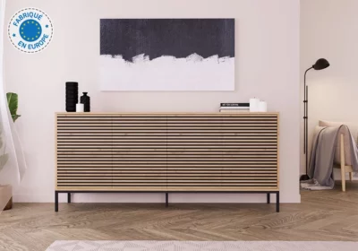 Meuble TV 4 Portes (Collection Chloé) Meubles Votre Magasin de Meuble et Électroménager à La Réunion ! 4 Enfilade 4 Portes (Collection Chloé)