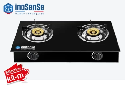 Réchaud 2 Feux Gaz en verre InoSense (GQ72-2)