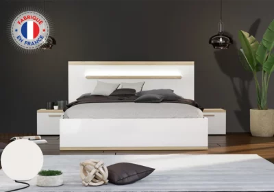 Chevet 1 Tiroir (Collection Mia) Armoires, Commodes & Chevets Votre Magasin de Meuble et Électroménager à La Réunion ! 4 Lit 160x200cm (Collection Mia)
