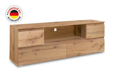 Meuble TV 4 Tiroirs (Collection Image Chêne Doré)