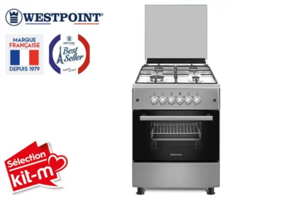 Cuisinière 4 Feux + Four Électrique Westpoint (WCLR6640E8UN) Cuisson Votre Magasin de Meuble et Électroménager à La Réunion ! 2 Cuisinière 4 Feux + Four Électrique Westpoint (WCLR6640E8UN)