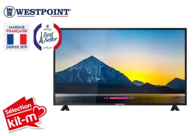 Pack Support TV + TV LED 4K HDR+ 58″147CM Westpoint (WWESU5821GSM) Sélection Kit-M !!! Votre Magasin de Meuble et Électroménager à La Réunion ! 3 commander pack support tv le port 974 réunion