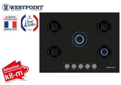 Plaque de Cuisson 5 Feux Gaz 70cm Westpoint ( WGUM-75019.BG) Cuisson Votre Magasin de Meuble et Électroménager à La Réunion ! 2 commander plaque de cuisson quartier français 974 réunion