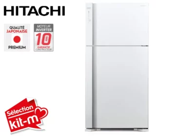 Réfrigérateur 2 Portes 510L Blanc Hitachi (RV611PRU0 PWH) Électroménager Votre Magasin de Meuble et Électroménager à La Réunion ! 2 Réfrigérateur 2 Portes 510L Blanc Hitachi (RV611PRU0 PWH)