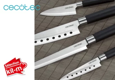 Set 4 Couteaux de Cuisine Santoku Cecotec (01002) Cuisine Votre Magasin de Meuble et Électroménager à La Réunion ! 2 Set 4 Couteaux de Cuisine Santoku Cecotec (01002)