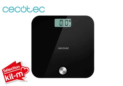 Pèse Personne sans Piles Precision Ecopower 10000 Healthy Black Cecotec (04251)