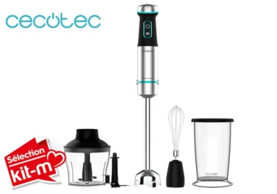 Mixeur Plongeant Power Titanblack 1200 XL Cream&Crush Cecotec (4292)