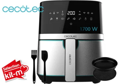 Friteuse sans Huile Cecofry Full Inox Pro + Accessoires Cecotec