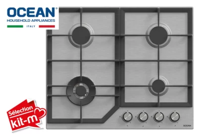 Plaque de Cuisson 4 Feux Gaz Inox Ocean