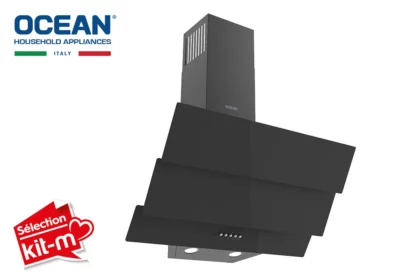 Hotte Murale Inclinée 60cm Ocean (ODCHR63BGCFCE) Cuisson Votre Magasin de Meuble et Électroménager à La Réunion ! 2 Hotte Murale Inclinée 60cm Ocean (ODCHR63BGCFCE)