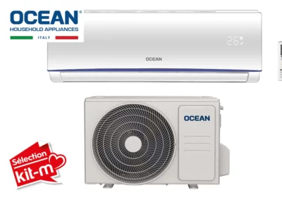 Climatiseur SPLIT Inverter Pompe à Chaleur 12000BTU Sans Pose Ocean (ACSIHSY12DOC) Climatiseurs Votre Magasin de Meuble et Électroménager à La Réunion !