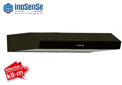 Hotte Casquette 90cm Noir InoSense (DK9-641S) Cuisson Votre Magasin de Meuble et Électroménager à La Réunion ! 2 Hotte Casquette 90cm Noir InoSense (DK9-641S)