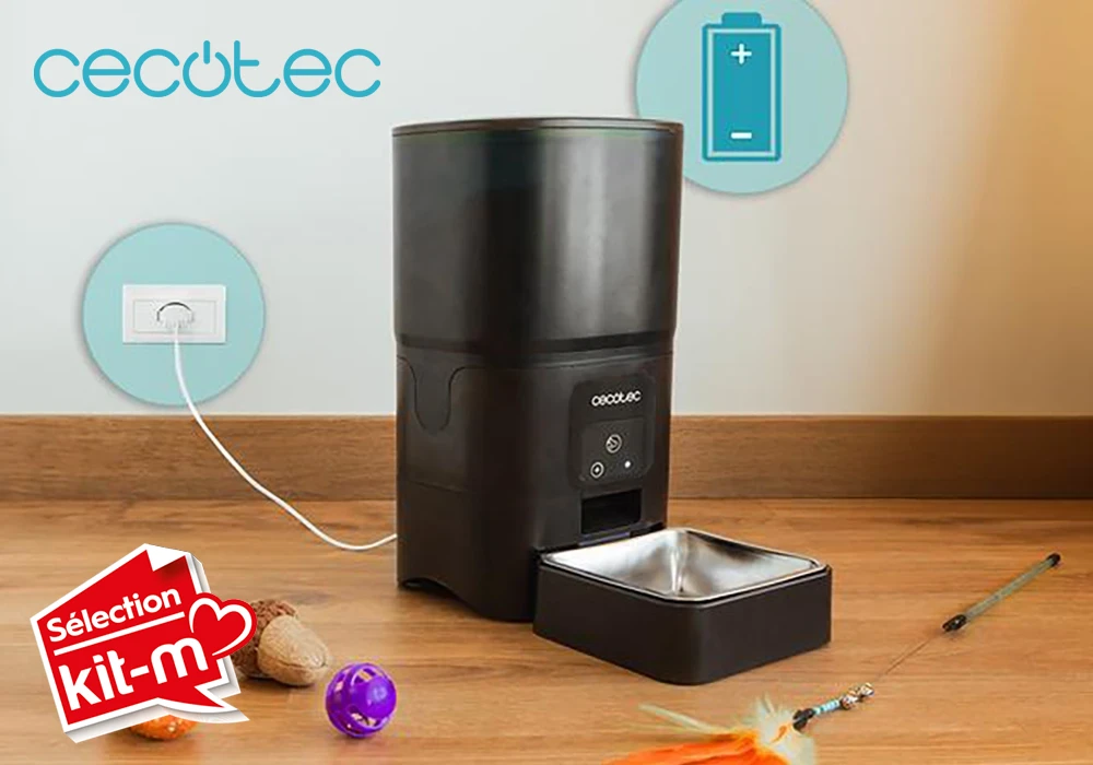 Distributeur Automatique De Croquettes Et Eau Pour Chat/chien - 2 En 1, 1,8L Nourriture + 800mL Eau