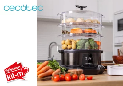 Cuiseur Vapeur 1 Litre 1000W Vapovita 3000 Pro Steamer Cecotec (3254)