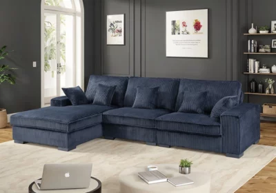 Salon d'Angle Noir Lola