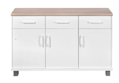 Buffet Bas 3 Portes 3 Tiroirs (Collection Luna)