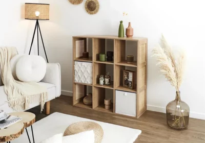 Armoire 3 Portes Coulissantes avec Miroir Royale Armoires, Commodes & Chevets Votre Magasin de Meuble et Électroménager à La Réunion ! 4 Meuble Rangement 9 Cases (Collection Bali)
