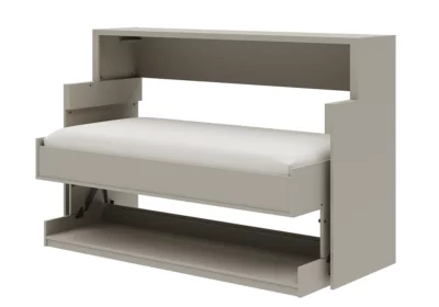Lit 90cm Escamotable en Bureau Pecan Chambres à Coucher Votre Magasin de Meuble et Électroménager à La Réunion !