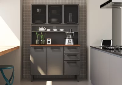 Buffet de Cuisine 5 Portes 3 Tiroirs