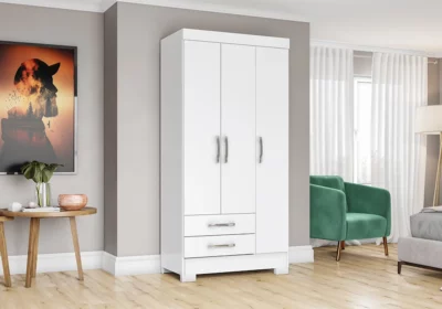 Armoire 3 Portes 2 Tiroirs