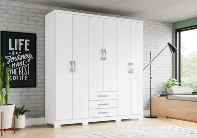 Armoire 6 Portes 3 Tiroirs