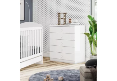 Commode 5 Tiroirs Bala de Menta Armoires, Commodes & Chevets Votre Magasin de Meuble et Électroménager à La Réunion ! 2 Commode 5 Tiroirs Bala de Menta