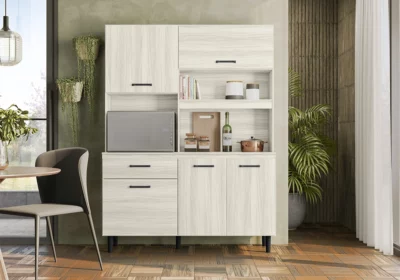 Buffet de Cuisine 5 Portes 1 Tiroir Athena