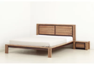 Lit 180x200cm en Bois d’Acacia (Collection Sweden) Bois d'Acacia Votre Magasin de Meuble et Électroménager à La Réunion !