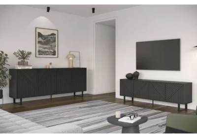 Buffet Bas 4 Portes (Collection Peta) Meubles Votre Magasin de Meuble et Électroménager à La Réunion ! 3 Buffet Bas 4 Portes (Collection Peta)