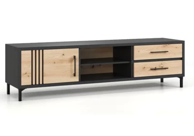 Meuble TV 2 Tiroirs 1 Porte (Collection Berni) Meubles Votre Magasin de Meuble et Électroménager à La Réunion !