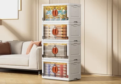 Meuble de Rangement Pliable en Plastique 4 Tiroirs Blanc Meubles Votre Magasin de Meuble et Électroménager à La Réunion ! 2 Meuble de Rangement Pliable en Plastique 4 Tiroirs Blanc