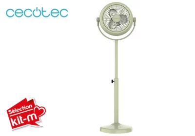 Ventilateur Rétro Vintage Vert Inclinable et Réglable EnergySilence 250 ClassicStyle Cecotec (8206)