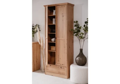 Meuble de Rangement Haut 2 Portes 1 Tiroir (Collection Timber)