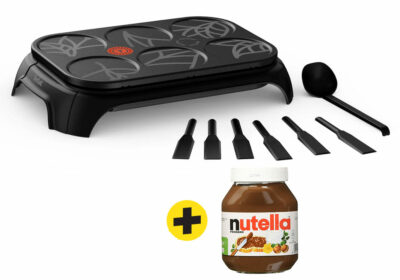 Crêpière Eco Crep’Party Tefal + 1 Pot de Nutella 750GR Offert (PY55E810) Cuisine Votre Magasin de Meuble et Électroménager à La Réunion ! Crêpière Eco Crep’Party Tefal + 1 Pot de Nutella 750GR Offert (PY55E810) Cuisine Votre Magasin de Meuble et Électroménager à La Réunion !