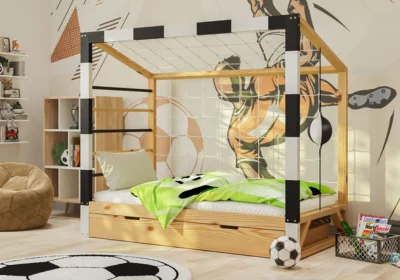 Lit Maison 90x190cm Chambres Enfant Votre Magasin de Meuble et Électroménager à La Réunion ! 4 Lit Goal avec Tiroir 90x190cm