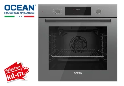 Hotte Murale Inclinée 90cm Ocean (OD1CHR95GGTCCFC) Cuisson Votre Magasin de Meuble et Électroménager à La Réunion ! 5 Four Encastrable Digital Verre Gris Ocean (OOER68GGE3CE)