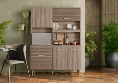 Buffet de Cuisine 5 Portes 1 Tiroir Athena