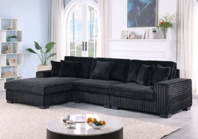 Salon d’Angle Gris Foncé Lory Angles Votre Magasin de Meuble et Électroménager à La Réunion ! 5 Salon d'Angle Noir Lory