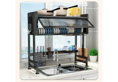 Égouttoir à Vaisselles Noir Yao