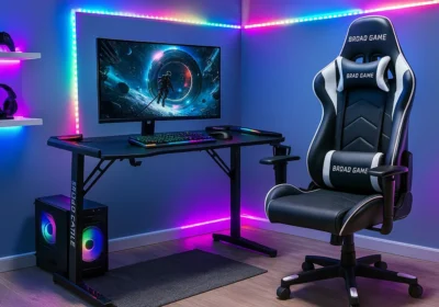 Bureau Gaming LED Redy Bureaux Votre Magasin de Meuble et Électroménager à La Réunion ! 4 Bureau Gaming LED