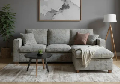Canapé avec Console Bureau Intégrée Ballater Classiques Votre Magasin de Meuble et Électroménager à La Réunion ! 4 Salon d'Angle Réversible Neubau