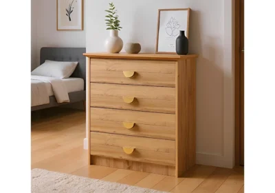 Commode 4 Tiroirs (Collection Carry) Armoires, Commodes & Chevets Votre Magasin de Meuble et Électroménager à La Réunion !