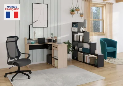 Bureau d'Angle avec Surmeuble Begin