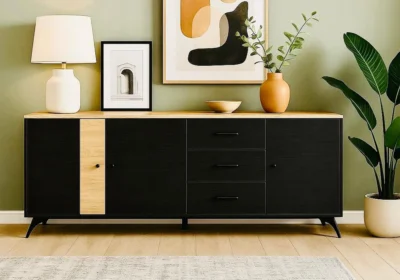 Buffet Bas 3 Portes 3 Tiroirs (Collection Texas)